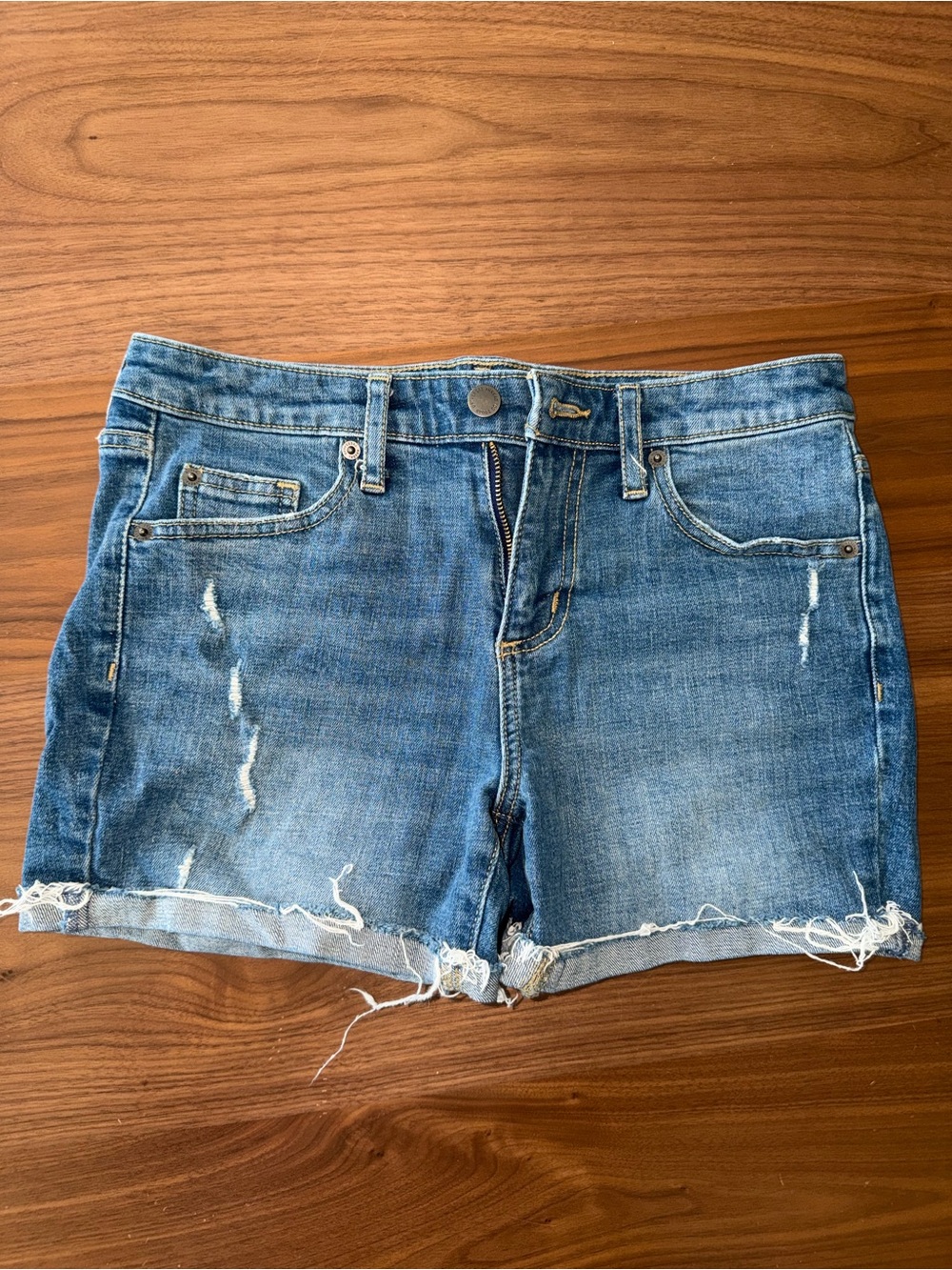 Universal Thread Light Blue Distressed Denim Shorts